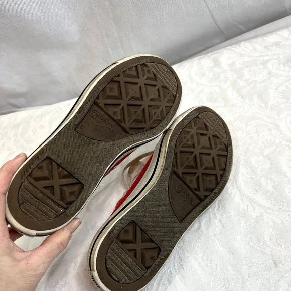 Converse All Star Chuck Taylor Red Low Top Lace Up Sneakers W8 M6 - Picture 5 of 7